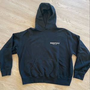 FEAR OF GOD ESSENTIALS // HOODIE // MEN’S MEDIUM // BLACK
